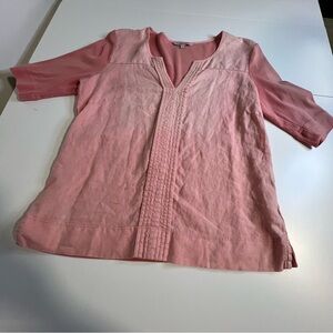 Elegant Pink 3/4 Sleeve Women's Top